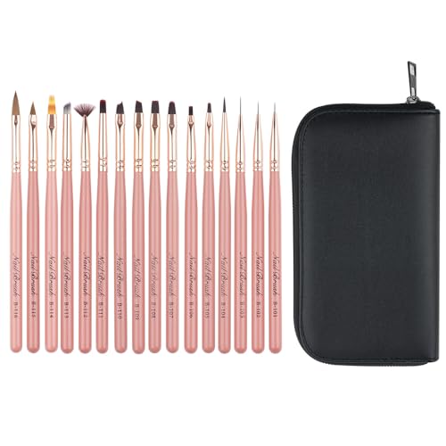 16 Stück Nagelpinsel, Hechunzi Pinsel für Acrigel Verlängerung Nägel Hersteller Gel Pinsel Stift Punktierung Linie Traktion Nägel Salon Zuhause Maniküre DIY Frauen 16 Stück Nagelpinsel, Hechunzi Pinsel für Acrigel Verlängerung Nägel Hersteller Gel Pinsel Stift Punktierung Linie Traktion Nägel Salon Zuhause Maniküre DIY Frauen von Hechunzi