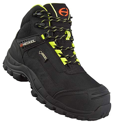 Heckel 63233 Sicherheitsschuhe - S3 CI HI WR HRO SRC - Gore-Tex, Metallfrei, Schwarz - Gr 43 von Heckel