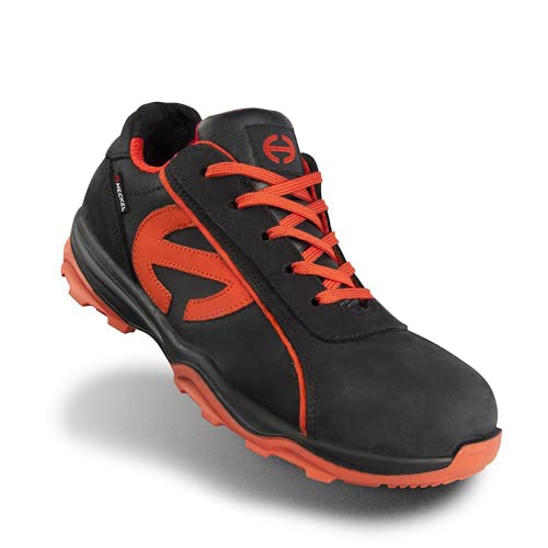 Heckel Unisex 6260341 Run-R 300 Low Safety Trainers, Size 41 Arbeitsschuhe, Schwarz Orange, EU von Heckel