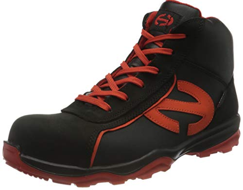 Heckel Unisex 6266345 Run-R 300 HIGH Safety Boots, Size 45 Arbeitsschuhe, Schwarz Orange, EU von Heckel