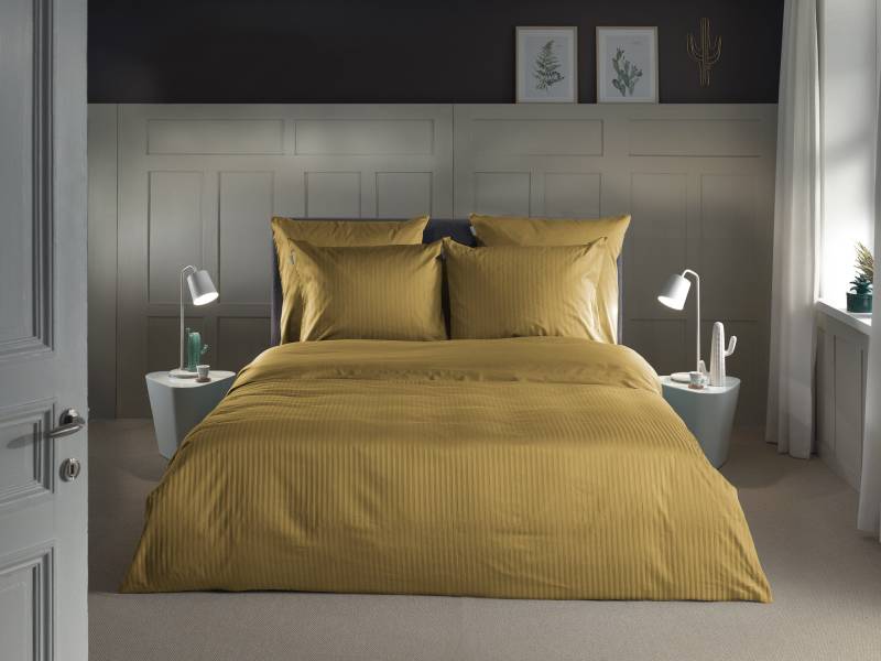 Heckett & Lane Bettwäsche "Banda" 2 tlg. hochwertiges Mako-Satin, Streifen Satin, Bettwäsche ab 135x200 cm. von Heckett & Lane