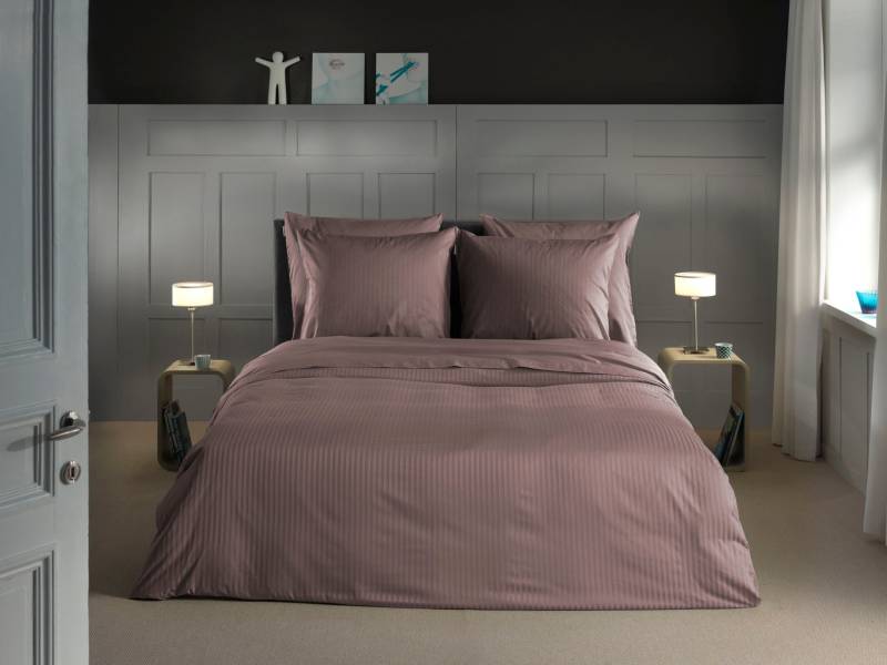 Heckett & Lane Bettwäsche "Banda" 2 tlg. hochwertiges Mako-Satin, Streifen Satin, Bettwäsche ab 135x200 cm. von Heckett & Lane