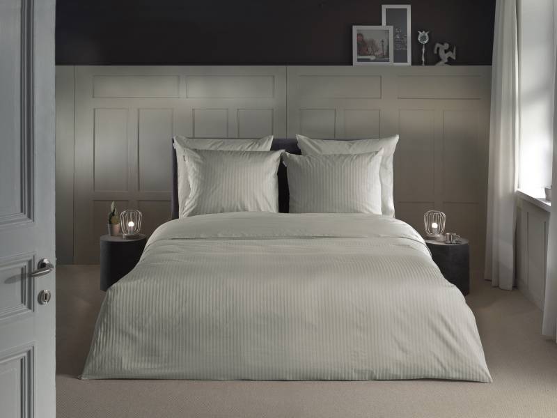 Heckett & Lane Bettwäsche "Banda" 2 tlg. hochwertiges Mako-Satin, Streifen Satin, Bettwäsche ab 135x200 cm. von Heckett & Lane