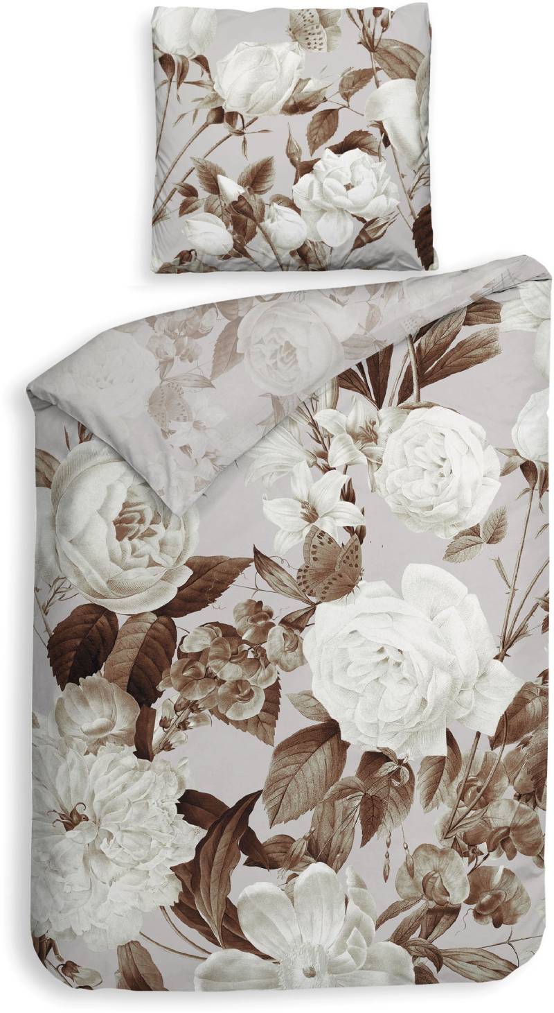 Heckett & Lane Bettwäsche "Danna" 2 Stk. tlg. Blumen Muster, hochwertiges Mako-Satin, Bettwäsche ab 135x200 cm. von Heckett & Lane