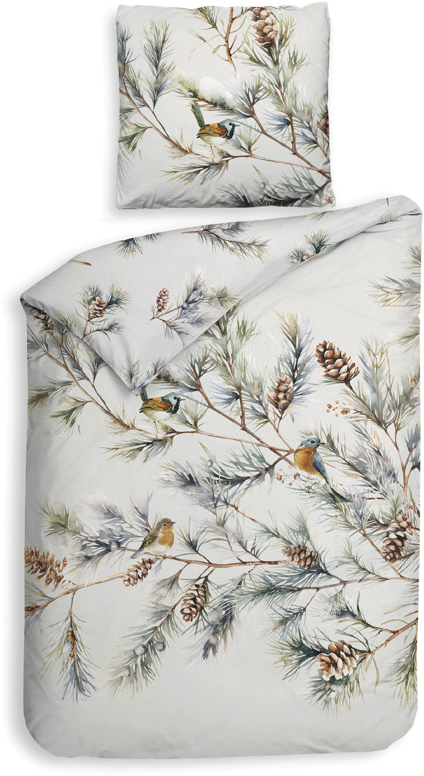 Heckett & Lane Bettwäsche "Destiny" 2 Stk. tlg. Äste Design, hochwertiges Mako-Satin, Bettwäsche ab 135x200 cm. von Heckett & Lane