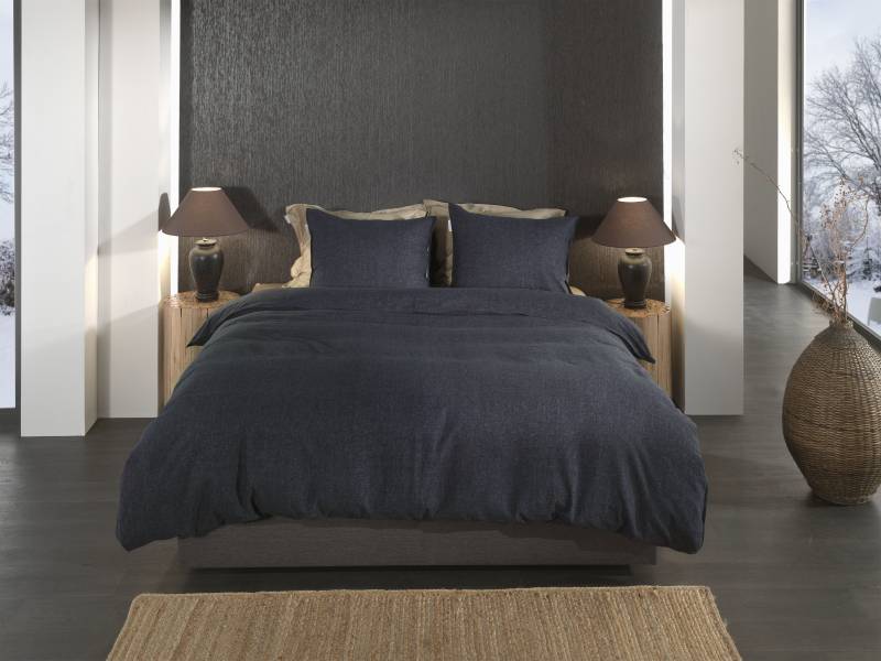 Heckett & Lane Bettwäsche "Franela" 2 Stk. tlg. Uni Design, hochwertiges Flanell, Bettwäsche ab 135x200 cm von Heckett & Lane