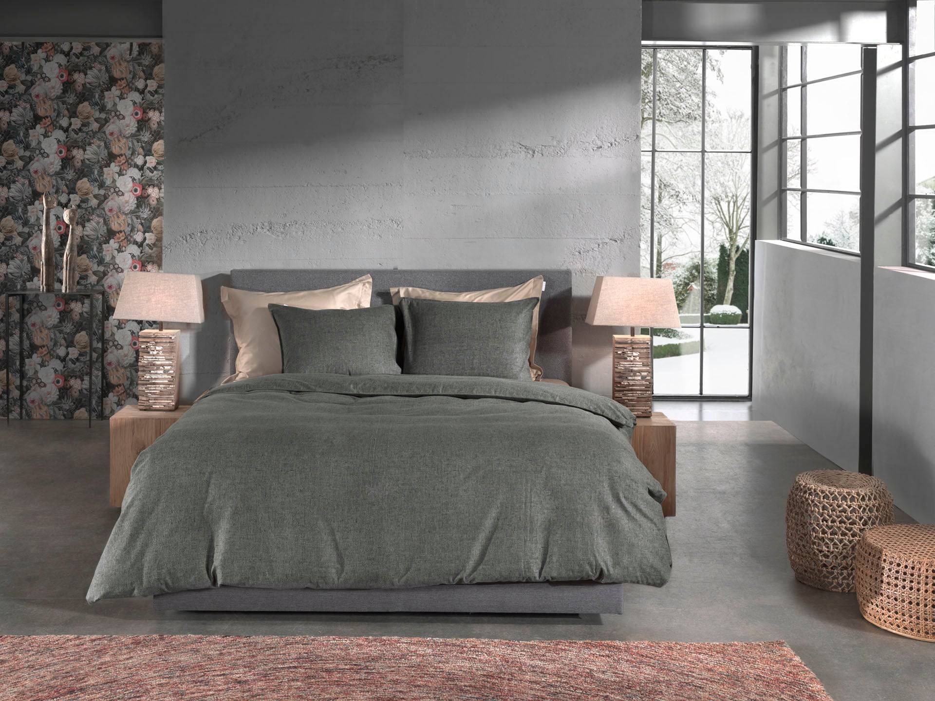 Heckett & Lane Bettwäsche "Franela" 2 Stk. tlg. Uni Design, hochwertiges Flanell, Bettwäsche ab 135x200 cm von Heckett & Lane