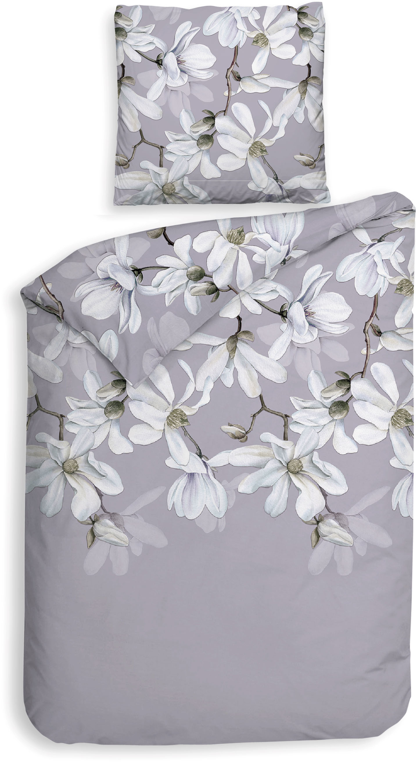 Heckett & Lane Bettwäsche "Stacey" 2 Stk. tlg. Blumen Design, 100% Baumwolle ab 135x200 cm. von Heckett & Lane