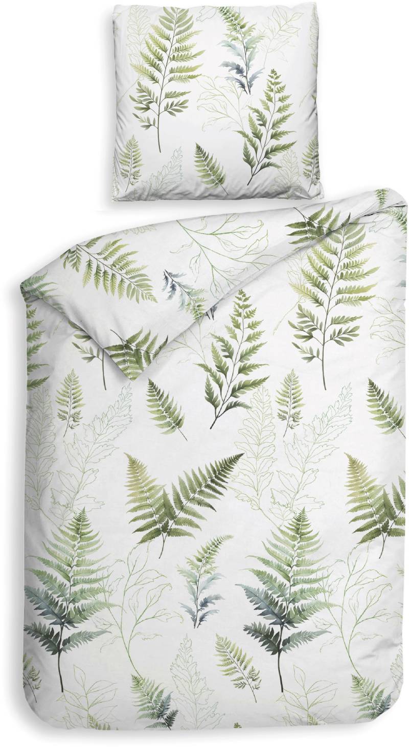 Heckett & Lane Bettwäsche "Zeno" 2 Stk. tlg. Blätter Design, 100% Baumwolle ab 135x200 cm. von Heckett & Lane