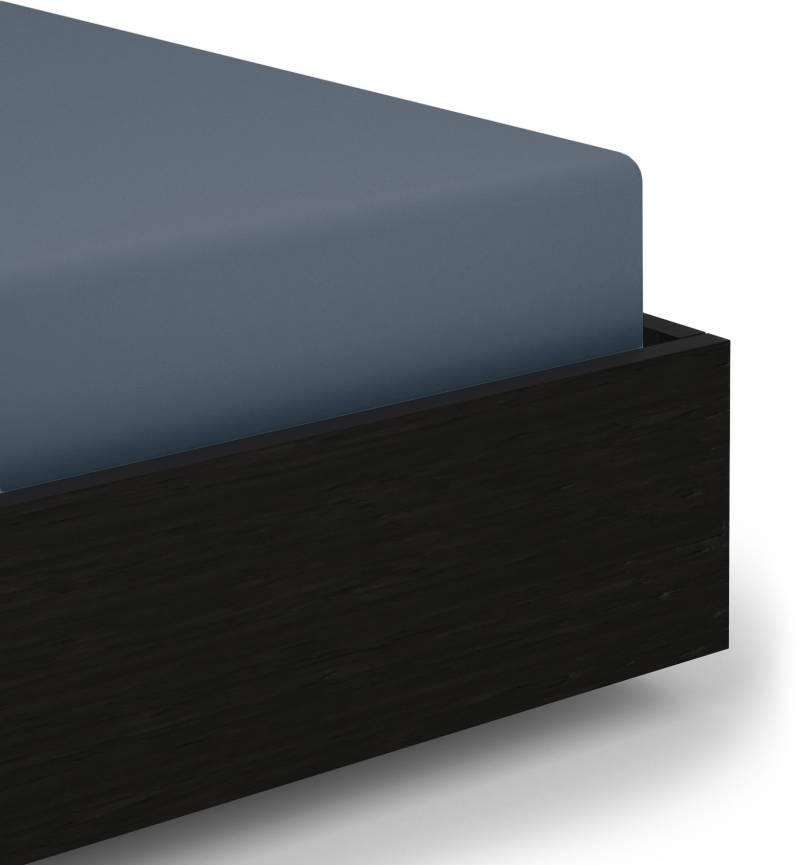 Heckett & Lane Spannbettlaken "Elementi" Laken aus 100% Baumwolle, hochwertiges Mako-Satin, Betttuch ab 90x200 von Heckett & Lane