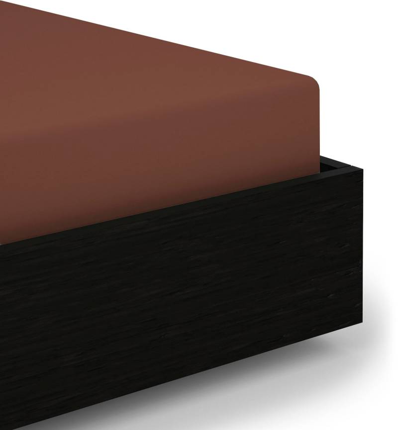 Heckett & Lane Spannbettlaken "Elementi" Laken aus 100% Baumwolle, hochwertiges Mako-Satin, Betttuch ab 90x200 von Heckett & Lane