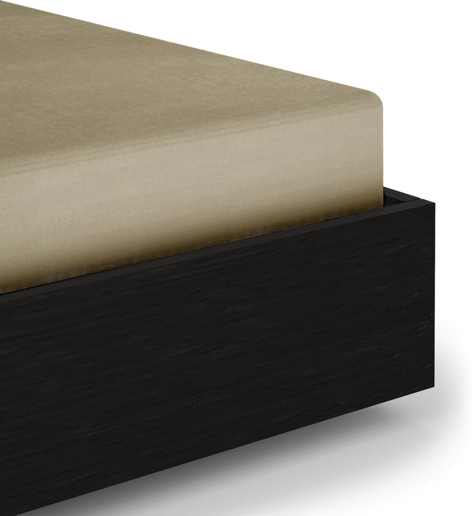 Heckett & Lane Spannbettlaken "Elementi" Laken aus 100% Baumwolle, hochwertiges Mako-Satin, Betttuch ab 90x200 von Heckett & Lane