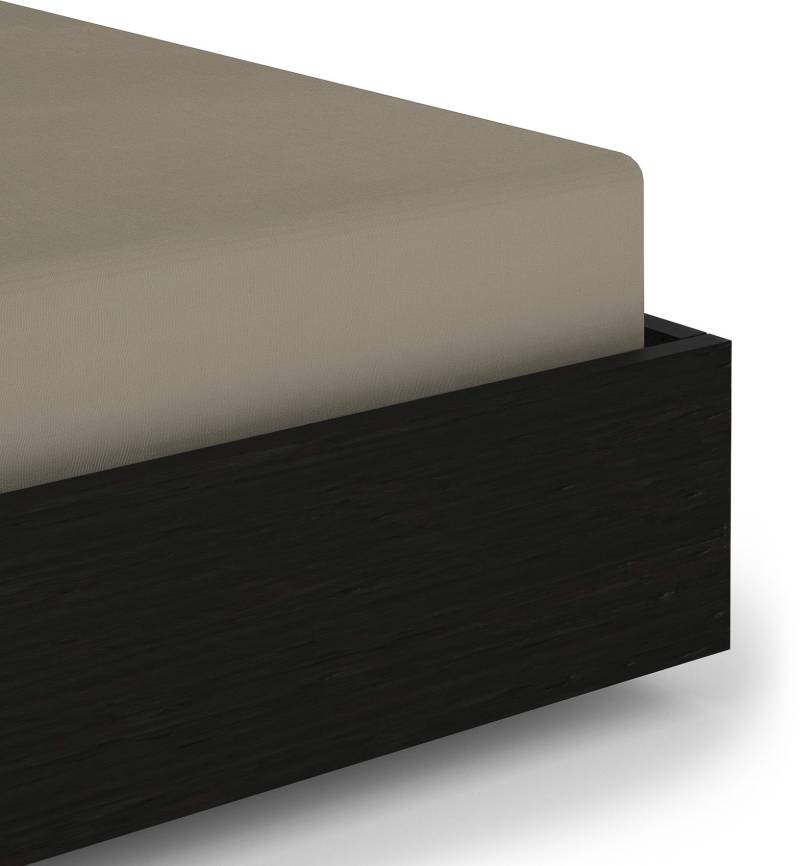 Heckett & Lane Spannbettlaken "Elementi" Laken aus 100% Baumwolle, hochwertiges Mako-Satin, Betttuch ab 90x200 von Heckett & Lane