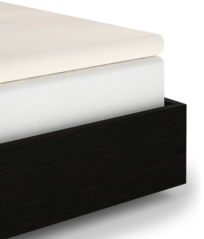 Heckett & Lane Spannbettlaken "Elementi Topper" Laken aus 100% Baumwolle, hochwertiges Mako-Satin, Betttuch ab 90x200 von Heckett & Lane