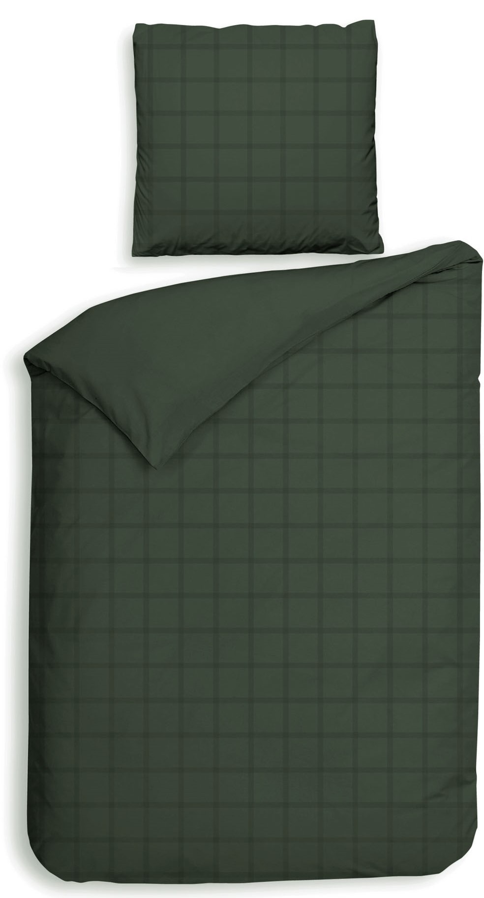 Heckett & Lane Wendebettwäsche "Diamante" 2 Stk. tlg. kariert, hochwertiges Mako-Satin, Bettwäsche ab 135x200 cm. von Heckett & Lane