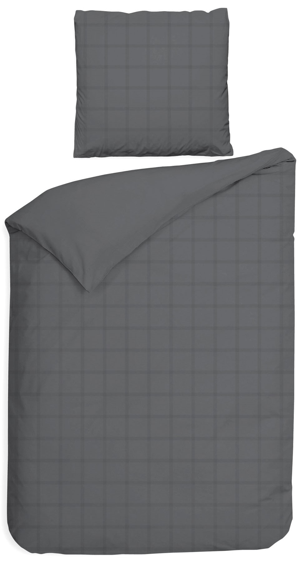 Heckett & Lane Wendebettwäsche "Diamante" 2 Stk. tlg. kariert, hochwertiges Mako-Satin, Bettwäsche ab 135x200 cm. von Heckett & Lane