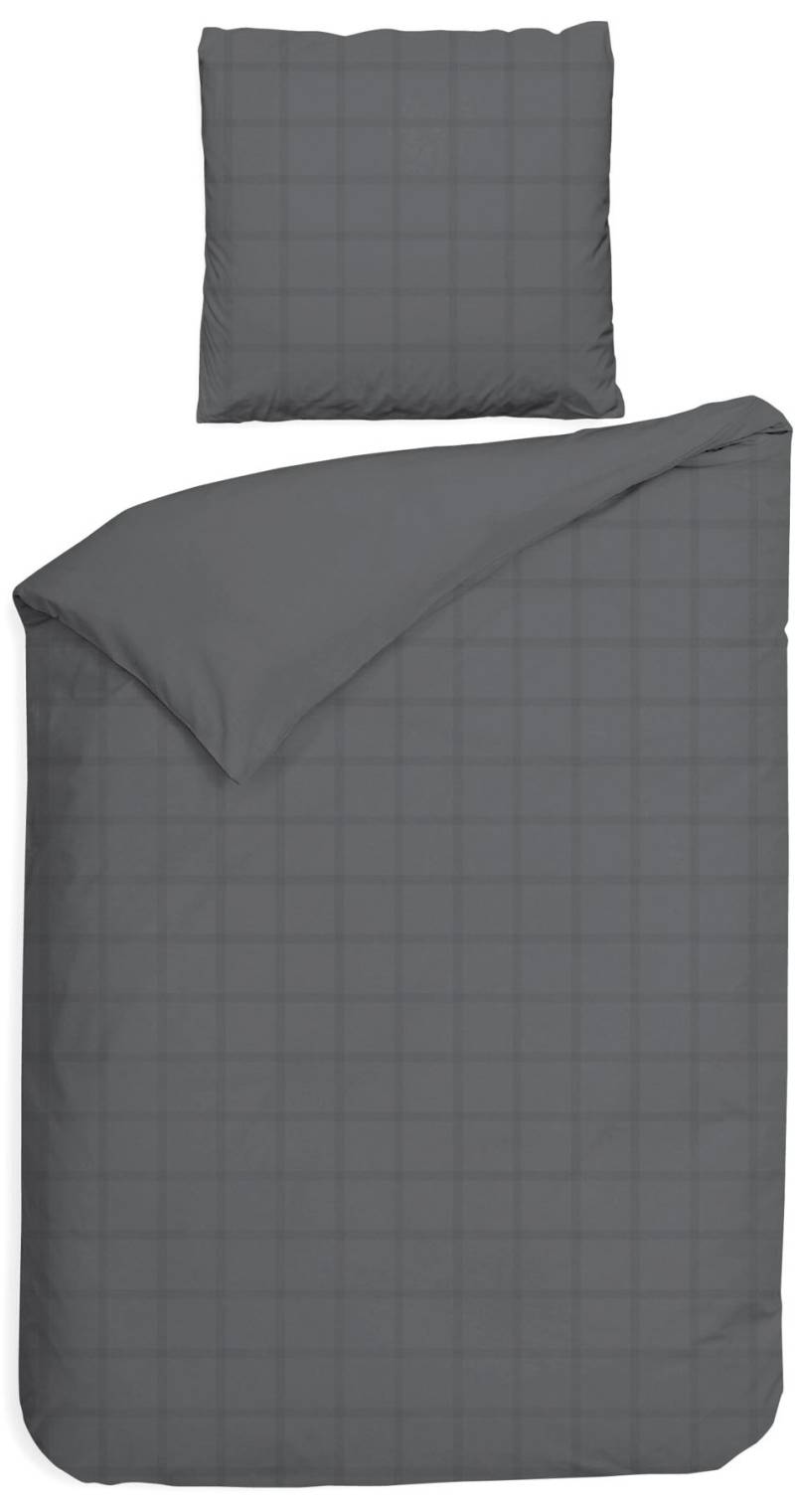 Heckett & Lane Wendebettwäsche "Diamante" 2 Stk. tlg. kariert, hochwertiges Mako-Satin, Bettwäsche ab 135x200 cm. von Heckett & Lane