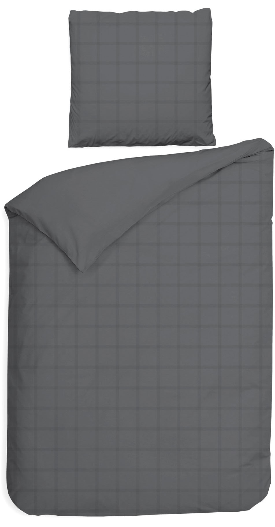 Heckett & Lane Wendebettwäsche "Diamante" 2 Stk. tlg. kariert, hochwertiges Mako-Satin, Bettwäsche ab 135x200 cm. von Heckett & Lane