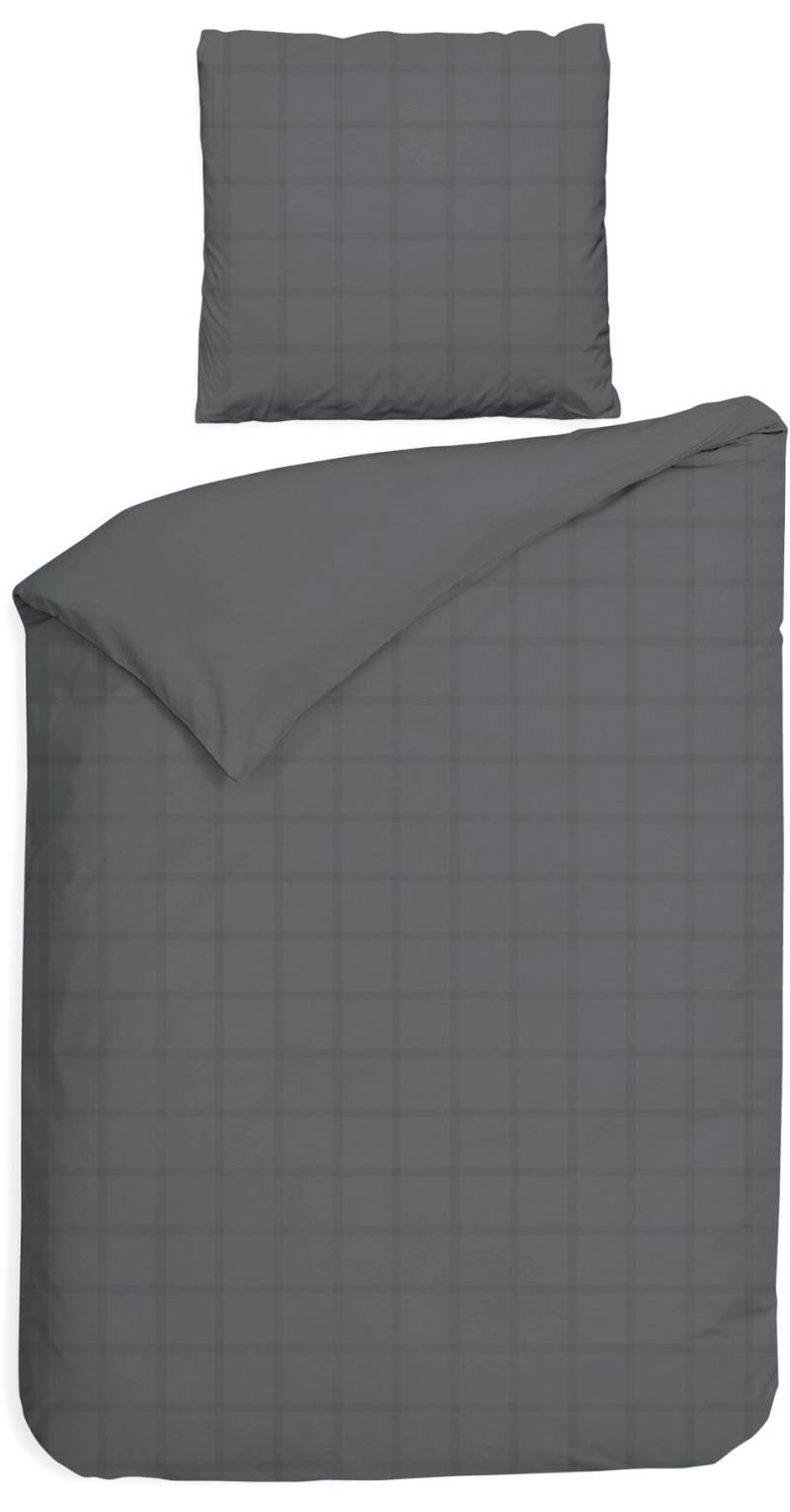 Heckett & Lane Wendebettwäsche "Diamante" 2 Stk. tlg. kariert, hochwertiges Mako-Satin, Bettwäsche ab 135x200 cm. von Heckett & Lane