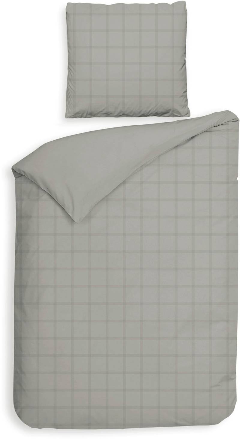 Heckett & Lane Wendebettwäsche "Diamante" 2 Stk. tlg. kariert, hochwertiges Mako-Satin, Bettwäsche ab 135x200 cm. von Heckett & Lane