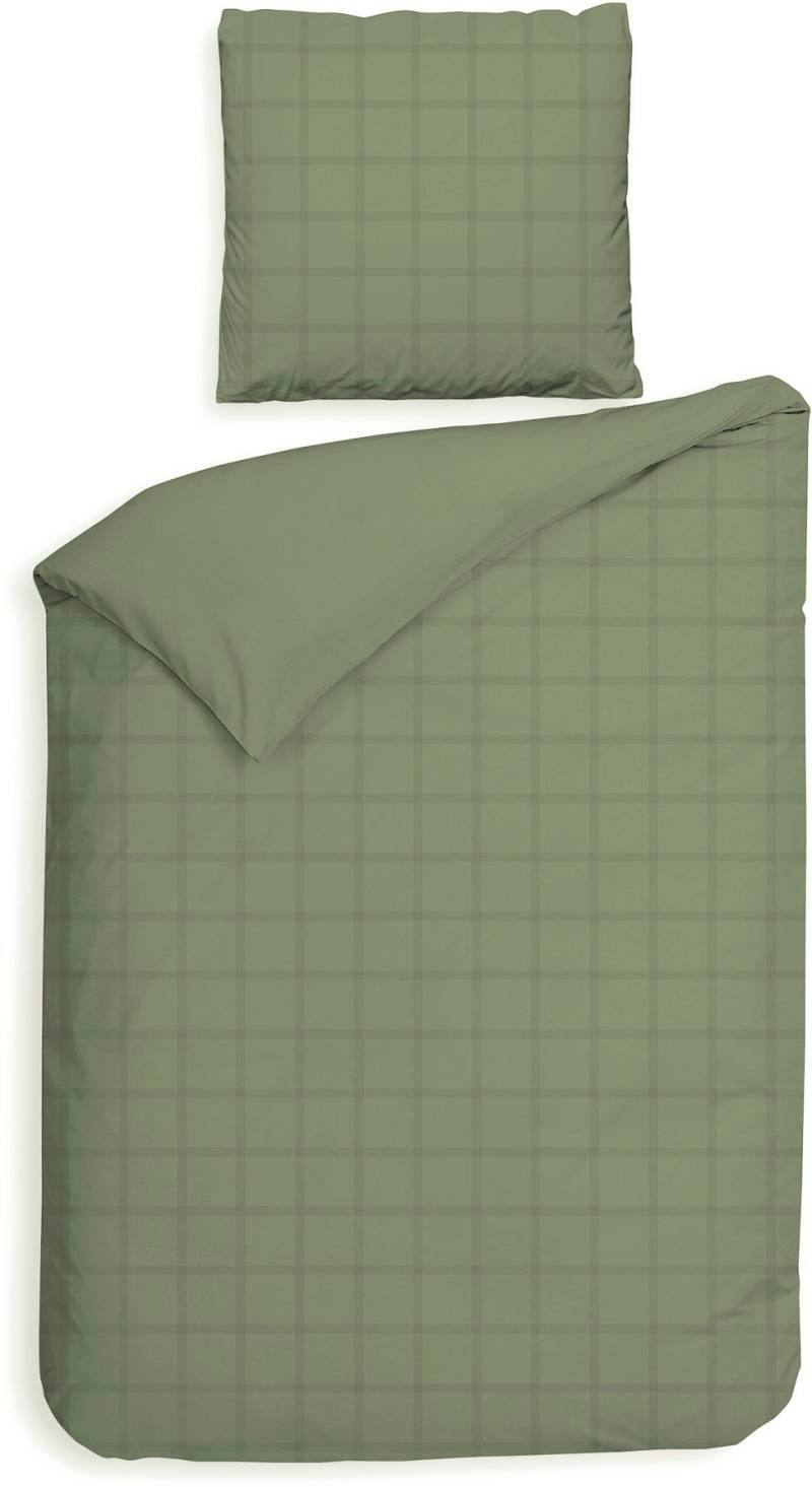 Heckett & Lane Wendebettwäsche "Diamante" 2 Stk. tlg. kariert, hochwertiges Mako-Satin, Bettwäsche ab 135x200 cm. von Heckett & Lane