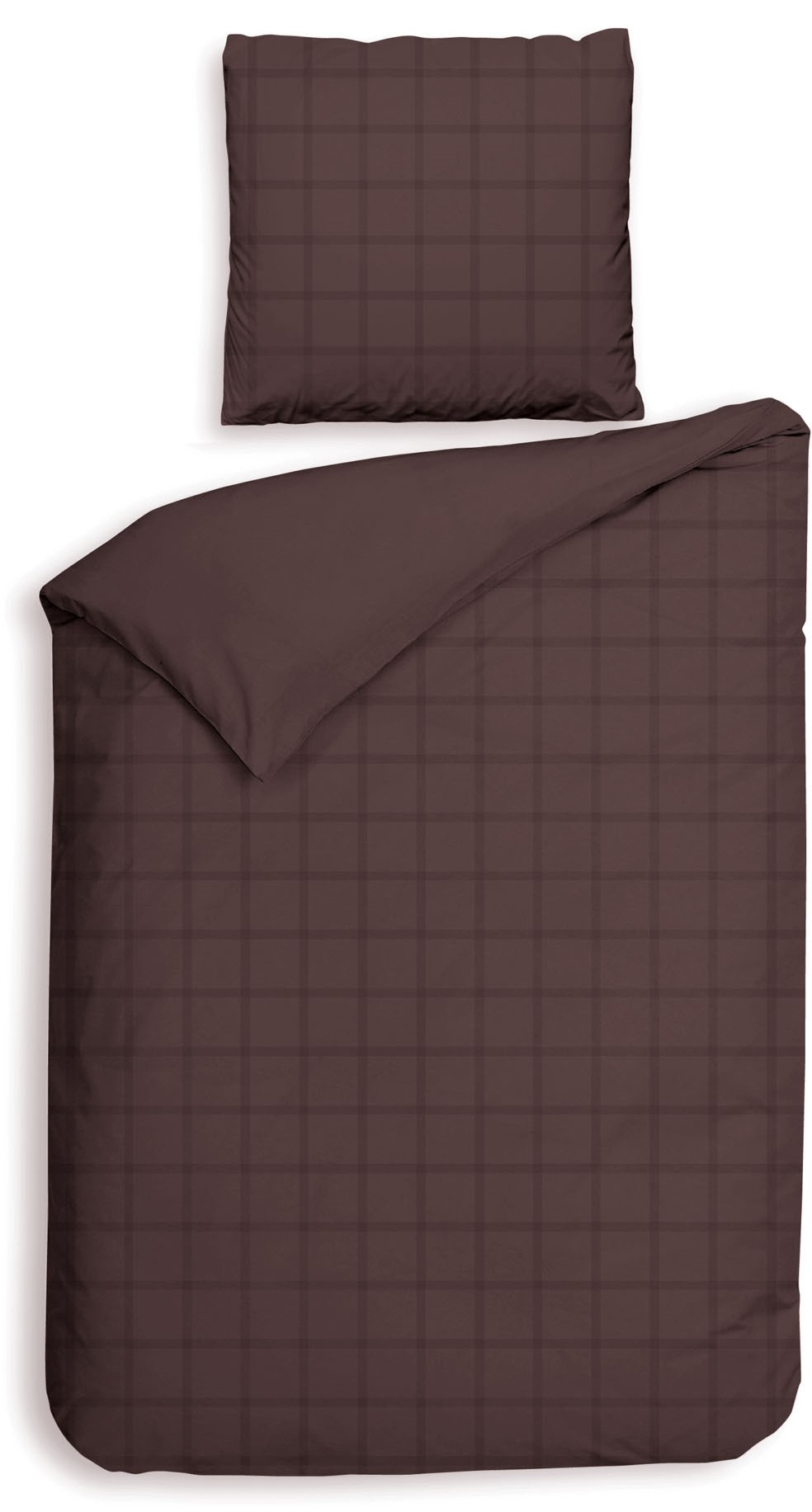 Heckett & Lane Wendebettwäsche "Diamante" 2 Stk. tlg. kariert, hochwertiges Mako-Satin, Bettwäsche ab 135x200 cm. von Heckett & Lane