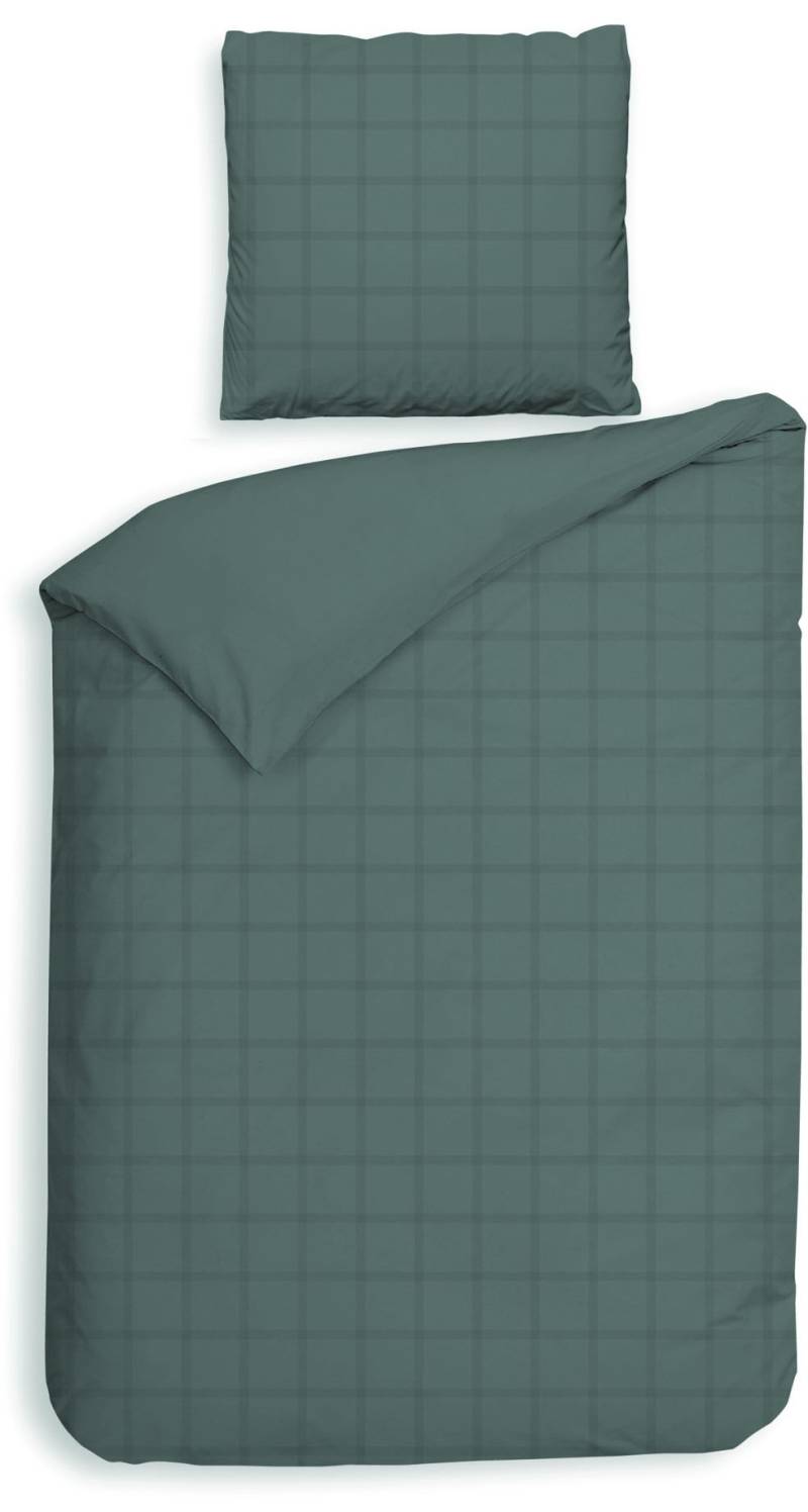 Heckett & Lane Wendebettwäsche "Diamante" 2 Stk. tlg. kariert, hochwertiges Mako-Satin, Bettwäsche ab 135x200 cm. von Heckett & Lane