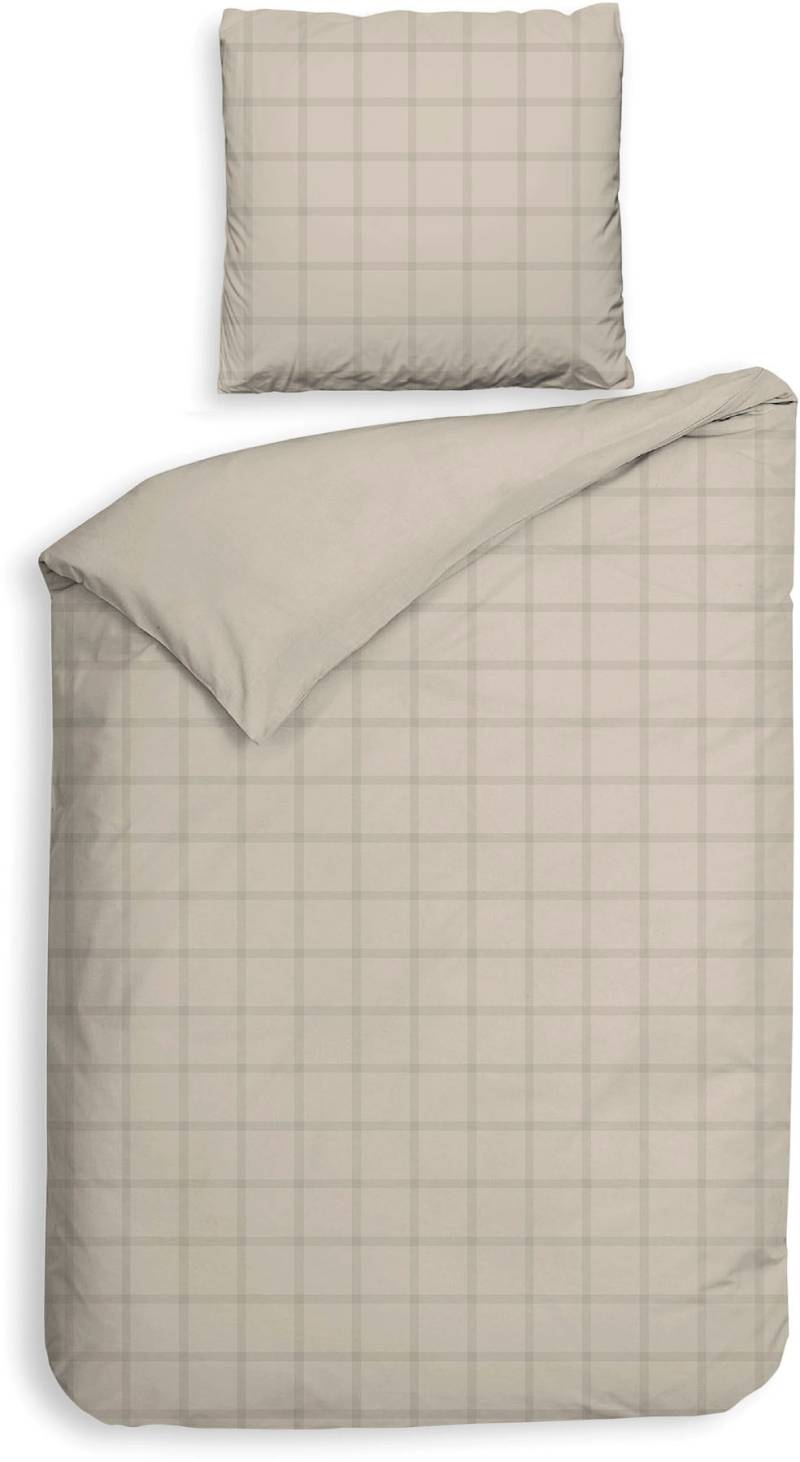 Heckett & Lane Wendebettwäsche "Diamante" 2 Stk. tlg. kariert, hochwertiges Mako-Satin, Bettwäsche ab 135x200 cm. von Heckett & Lane
