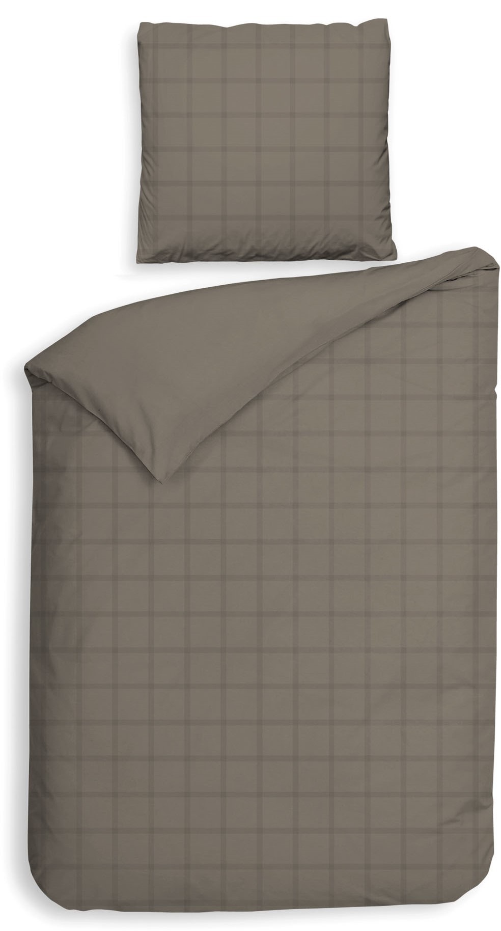 Heckett & Lane Wendebettwäsche "Diamante" 2 Stk. tlg. kariert, hochwertiges Mako-Satin, Bettwäsche ab 135x200 cm. von Heckett & Lane