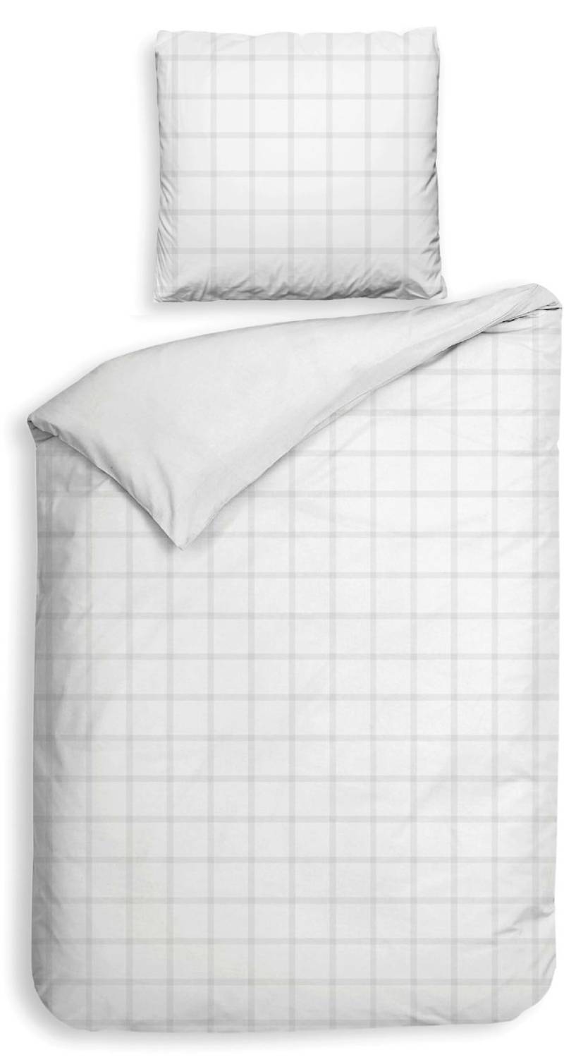 Heckett & Lane Wendebettwäsche "Diamante" 2 Stk. tlg. kariert, hochwertiges Mako-Satin, Bettwäsche ab 135x200 cm. von Heckett & Lane
