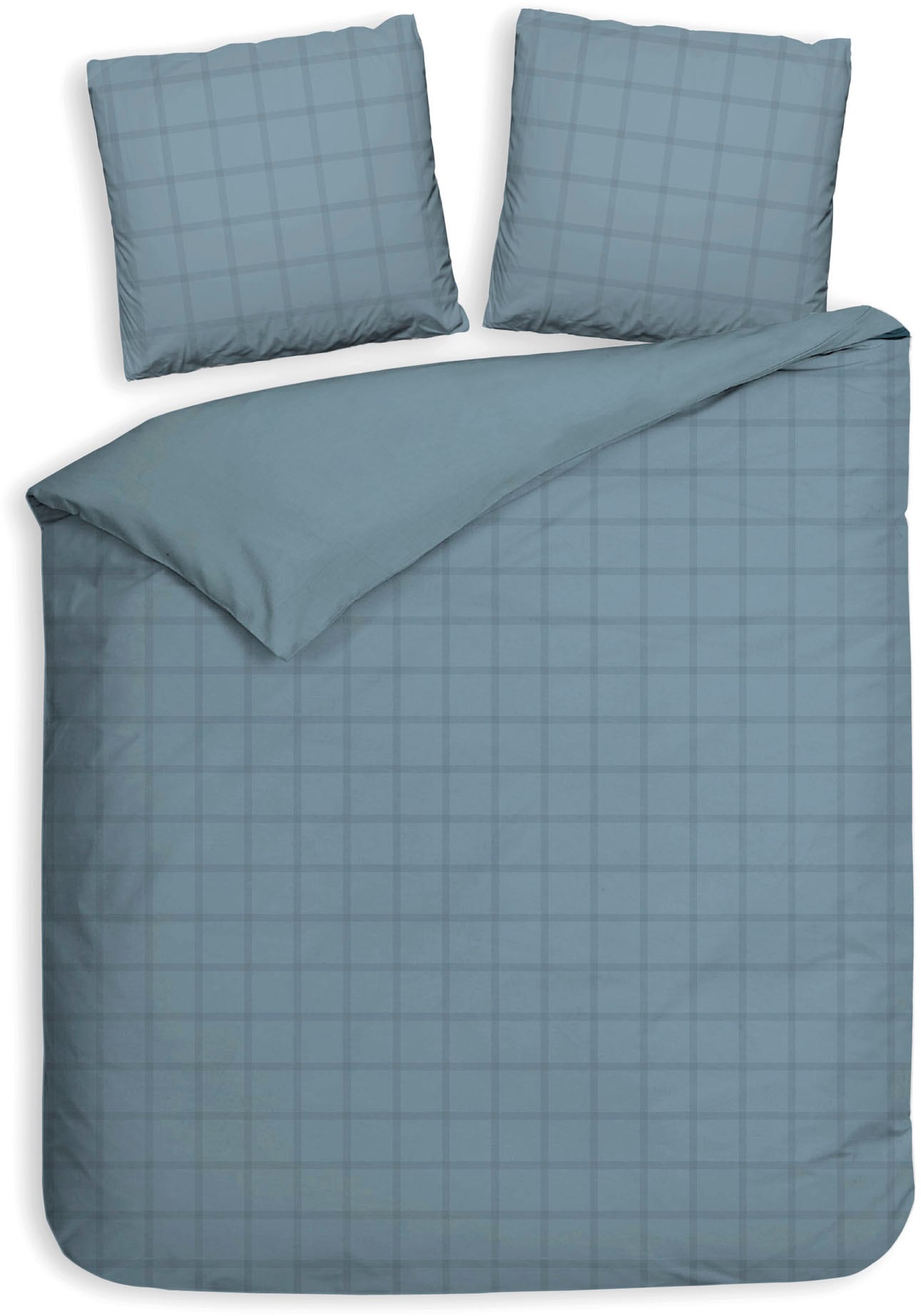 Heckett & Lane Wendebettwäsche "Diamante" 3 Stk. tlg. kariert, hochwertiges Mako-Satin, Bettwäsche ab 135x200 cm. von Heckett & Lane