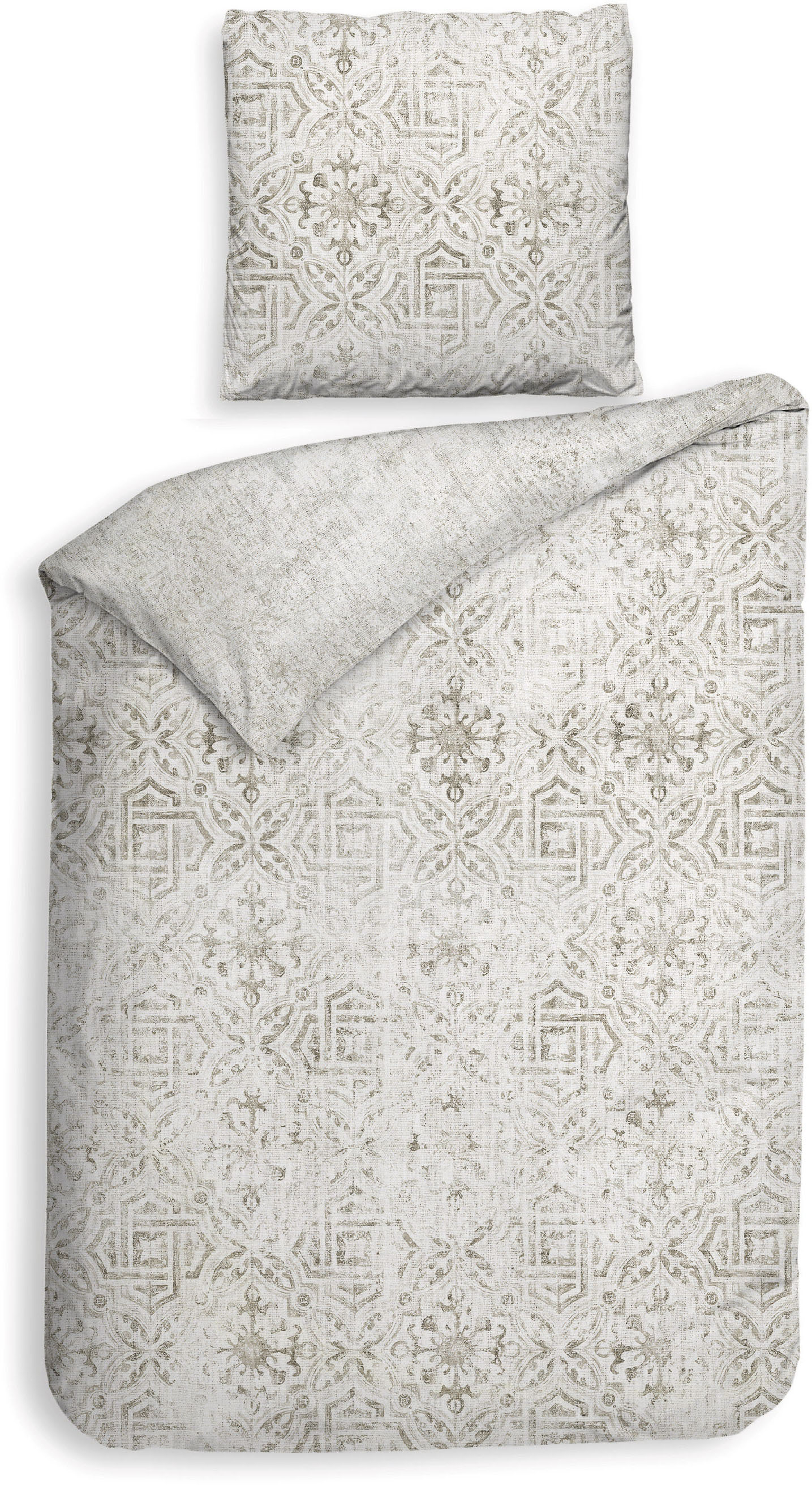 Heckett & Lane Wendebettwäsche "Emeralda" 2 Stk. tlg. gemustert, hochwertiges Mako-Satin, Bettwäsche ab 135x200 cm. von Heckett & Lane