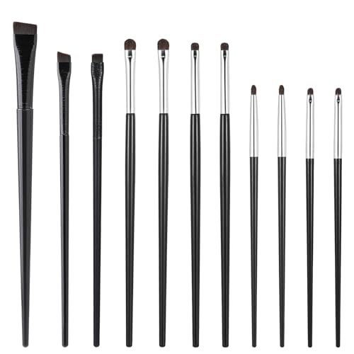 Heclia 11 Stück Make Up Pinsel Set Schminkpinsel Augenpinsel Augenbrauen Eyeliner Highlighter Pinsel Lidschatten Pinselset Lidschattenpinsel Foundation Concealerpinsel Schattenpinsel Kosmetik Bürsten von Heclia