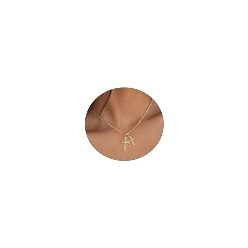 HecticCore Zarte Kreuz Halskette für Damen, Kreuz Anhänger Halskette Frauen Einfache und Schöne Halskette HecticCore Zarte Kreuz Halskette für Damen, Kreuz Anhänger Halskette Frauen Einfache und Schöne Halskette von HecticCore