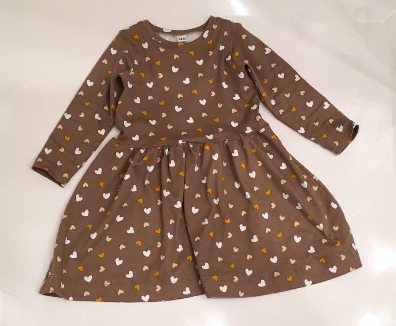 Kleid Mädchen Interlock-Jersey Herzen von HedemerKreativstube