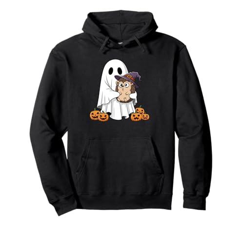 Lustiger Geist Igel Kürbis Halloween Kinder Herren Damen Pullover Hoodie von Hedgehog Lovers Cute Halloween Outfits Boy Girl