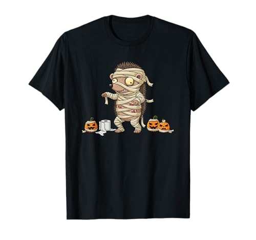 Lustiger Igel, Mama, Kürbis, Halloween, Kinder, Herren und Damen T-Shirt von Hedgehog Lovers Cute Halloween Outfits Boy Girl