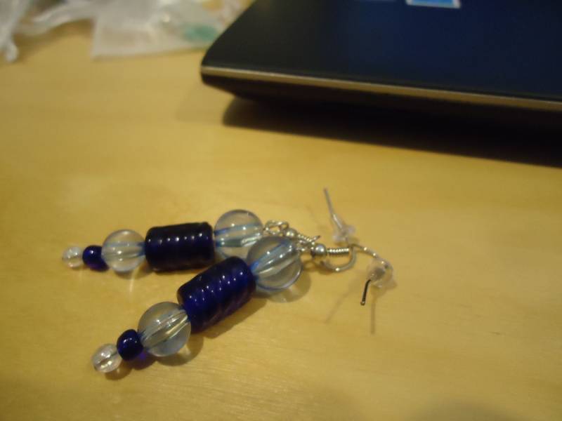 Swirlin' Blues-Ohrringe von HedgehogCrafter