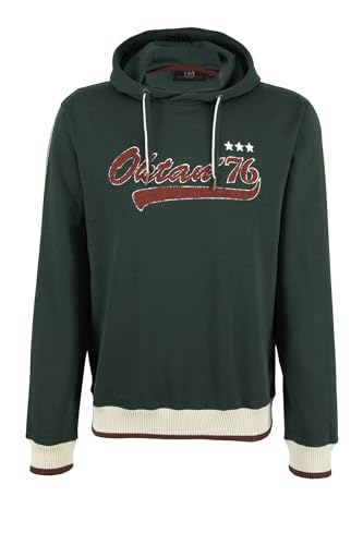 Hedgemoor Herren Kapuzenpullover Oktan 76 Hoodie Grün, Größe M von Hedgemoor
