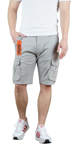 Hedgemoor Montego Herren Cargo Shorts, Lt Grey, Grösse XXL von Hedgemoor