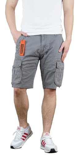 Hedgemoor Montego Herren Cargo Shorts, Pewter, Grösse 3XL von Hedgemoor