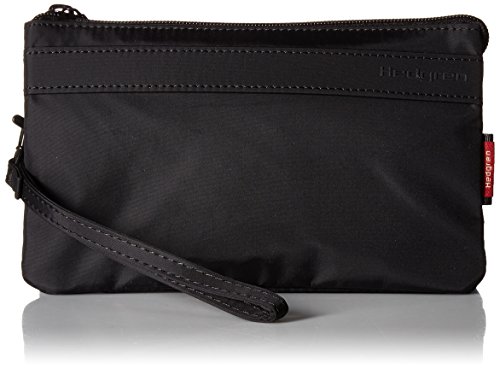 Hedgren 3 Zipper Pouch RFID Large Black L Unisex Erwachsene, schwarz, L, Casual von Hedgren