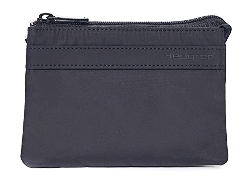 Hedgren 3 Zipper Pouch RFID Medium Black M Unisex Erwachsene, schwarz, M, Casual von Hedgren