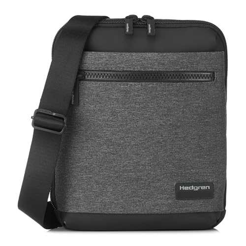 Hedgren Unisex CHIP 1 Compartment Slim Crossover + RFID, Schwarz/Grau von Hedgren