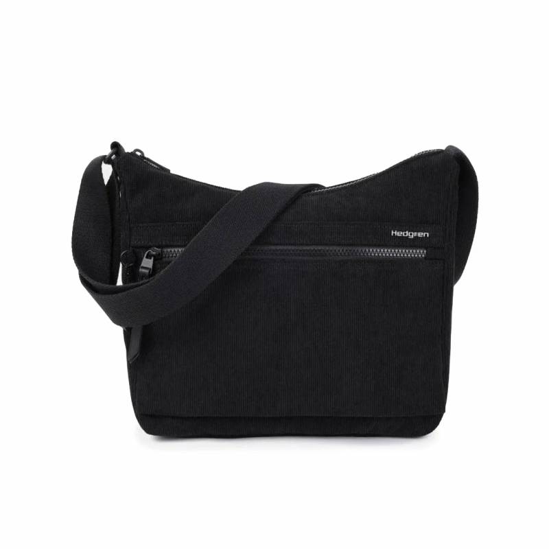 Hedgren Inner City 2 Harpers S Schultertasche RFID 28 cm - Corduroy Black von Hedgren