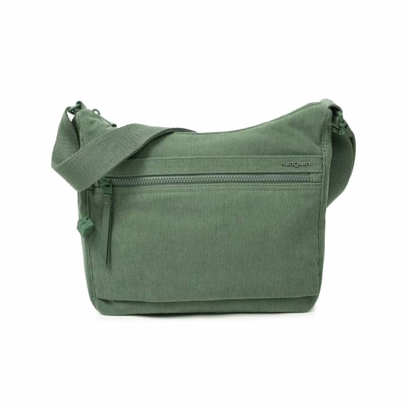 Hedgren Inner City 2 Harpers S Schultertasche RFID 28 cm - Corduroy Duck Green von Hedgren