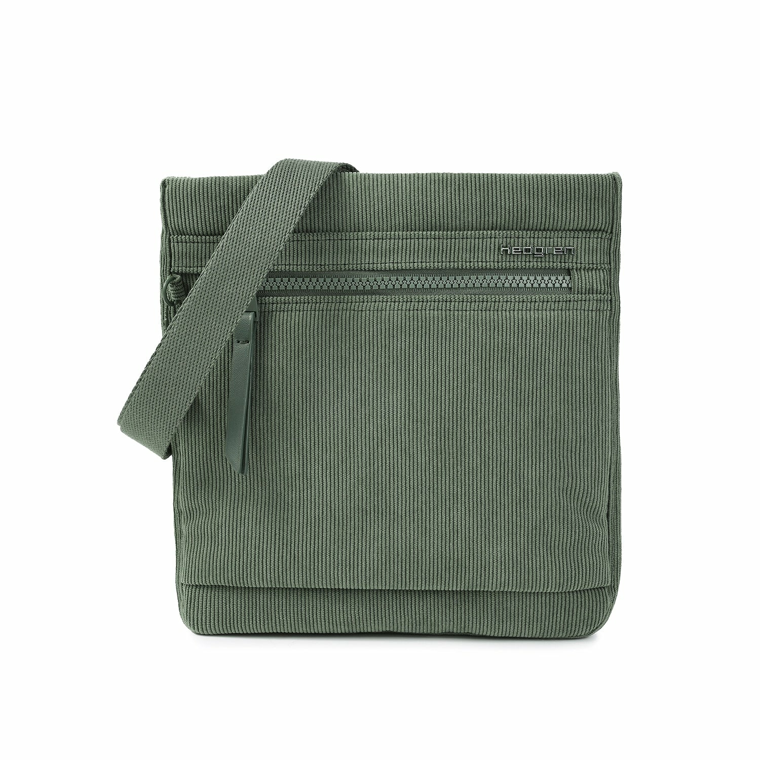 Hedgren Inner City 2 Leonce RFID Umhängetasche 21 cm - Corduroy Duck Green von Hedgren