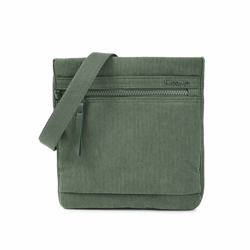 Hedgren Inner City 2 Leonce RFID Umhängetasche 21 cm - Corduroy Duck Green von Hedgren