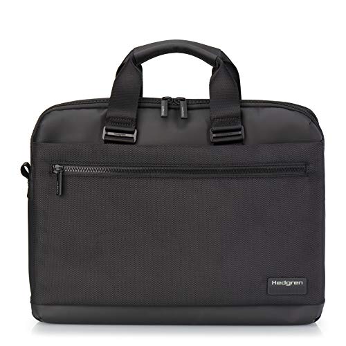 Hedgren Unisex Byte 2 Compartment Briefcase 15,6" + RFID, Schwarz von Hedgren
