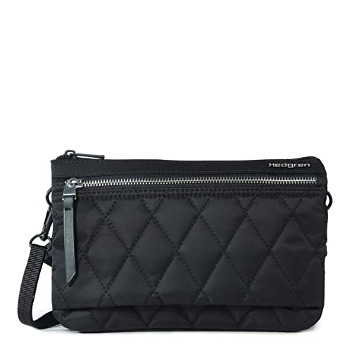 Hedgren Unisex Emma Umhängetasche, Quilted Black von Hedgren